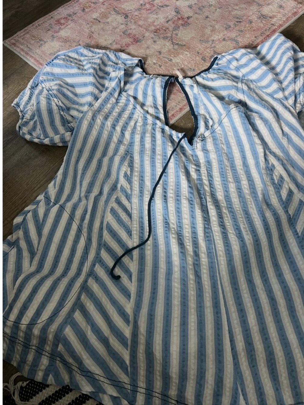 Free People Bop Around Romper in Oxford Combo Size XS - Picture 7 of 14
